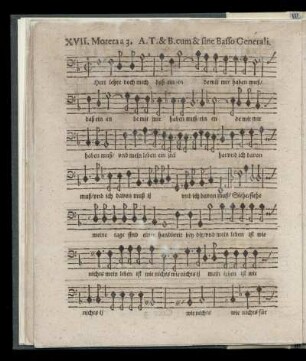 XVII. Herz lehre doch mich (Moteta a 3. Alto, Tenore & Basso, cum & sine Basso Generali)
