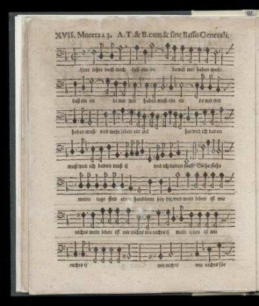 XVII. Herz lehre doch mich (Moteta a 3. Alto, Tenore & Basso, cum & sine Basso Generali)