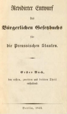 Buch 1: Erstes Buch, den ersten, zweiten und dritten Theil enthaltend.