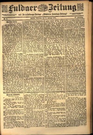 Ausgabe vom Mittwoch, den 13. Februar 1901.