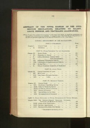 Abstract of Civil Service Regulations
