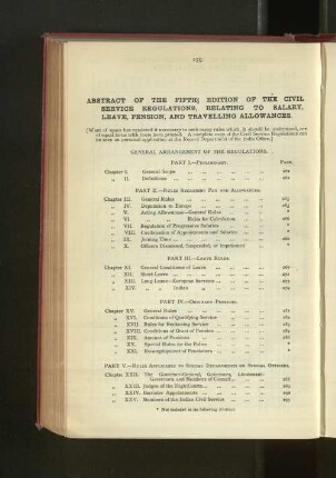 Abstract of Civil Service Regulations