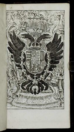 [...Nebst Vorsetzung des Herrn Cammer-Richters, Hrn. Präsidenten und Hrn. Assessoren Wappen...]