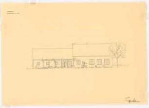 Pfarrhaus: Gartenseite 1:100