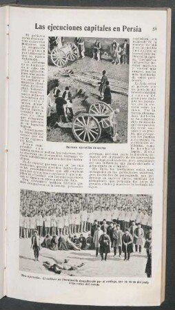 Los ejecuciones capitales en Persia