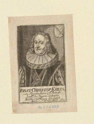 Jobst Christof (I.) Kress, des Innern Geheimen Rats, Oberalmospfleger und Scholarch