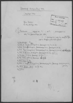 Leuzendorf: Visitationsbericht mit Pfarrbericht 1952