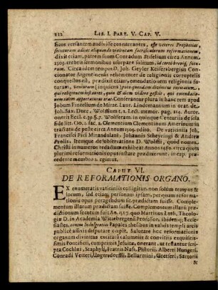 Caput VI. De Reformationis Organo.