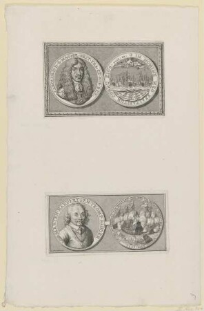 Bildnisse des Carolus II., Magna Brit. Rex und des Marten Harpertsen Tromp