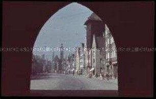 Blick in die Jakoberstraße in Augsburg