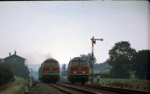 Maulach Lok 215 096 Lz Lok 218 204 E Zugkreuzung