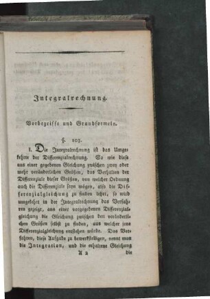 Vorbegriffe und Grundformeln.