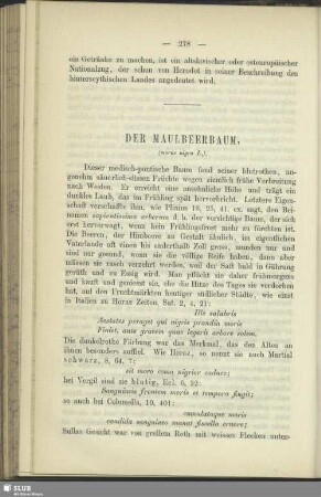 Der Maulbeerbaum