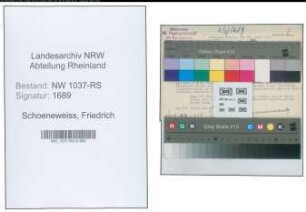 Entnazifizierung Friedrich Schoeneweiss , geb. 09.06.1890 (Postbeamter)