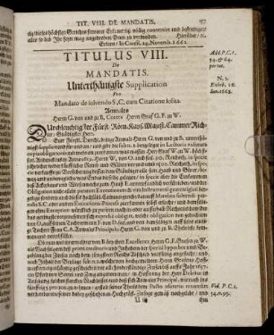 Titulus VIII. De Mandatis.