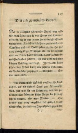 Drei und zwanzigstes Kapitel.