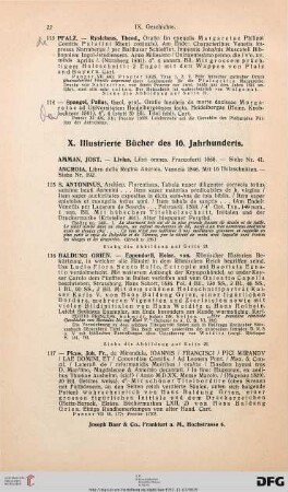 Illustrierte Bücher des 16. Jahrhunderts (Nr. 115-167)