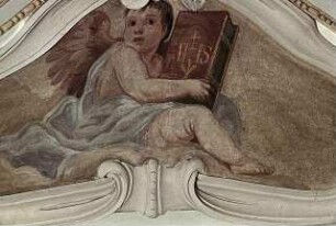 Engel mit liturgischen Geräten als Sinnbilder der Meßfeier
