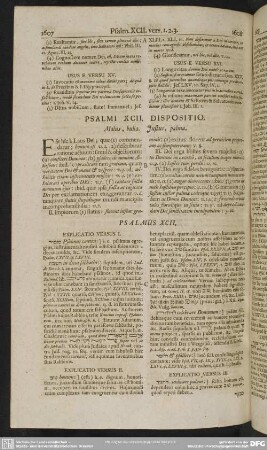 Psalmi XCII. Dispositio. Malus, bulla. Justus, palma