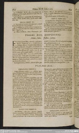 Psalmi XCII. Dispositio. Malus, bulla. Justus, palma