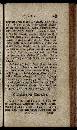 Eroberung der Wallachey.