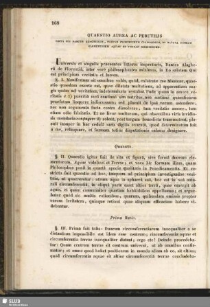Quaestio Aurea Ac Perutilis