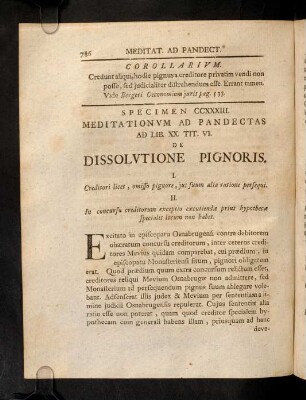786-810, Ad Lib. XX. Tit. VI. Quibus Modis Pignus Solvitur