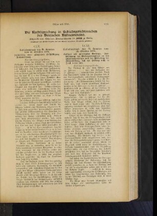 Die Rechtsprechung in Schiedsgerichtssachen des Deutschen Bühnenvereins