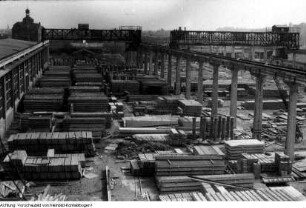 Dresden, Cossebaude. Betonwerk Cossebaude, März 1955