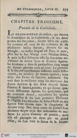 Chapitre troisieme: Portails de la Cathédrale