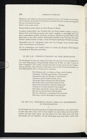 XI. Verweys Gedicht an Emil Schaumann