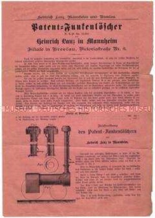 Funkenlöscher für Dampfmaschinen und Lokomobilen