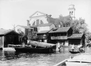 Venedig : Venedig. Ufer mit Gebäuden