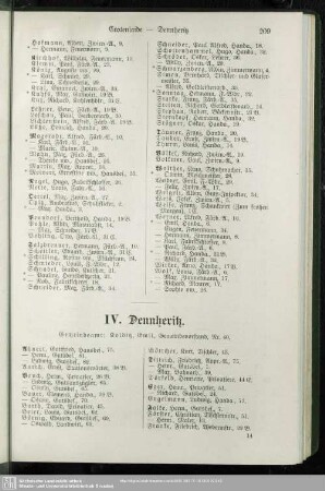 IV. Dennheritz