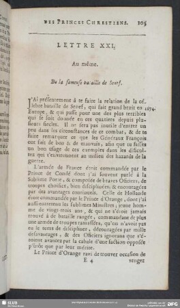 Lettre XXI. Au même