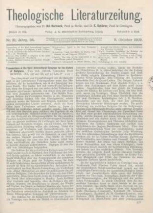577-580 [Rezension] Transactions of the third International Congress for the History of Religions