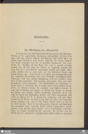 Einleitendes