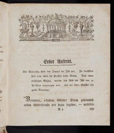 A2r-A4v, Erster Auftritt; Zweyter Auftritt
