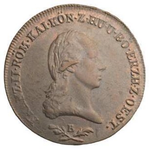 Fundmünze, 6 Kreuzer, 1800