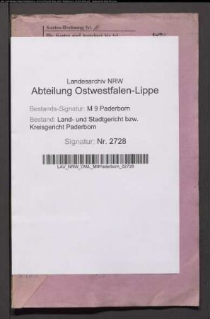 Erblasser: Jostwerner gt. Kemper, Jodocus Heinrich: