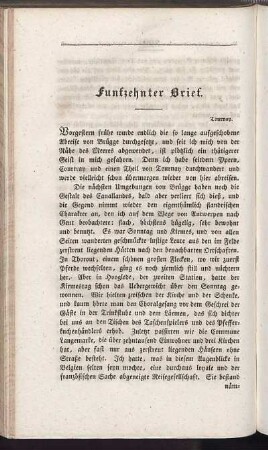 Funfzehnter Brief.