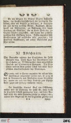 XI. Abschnitt