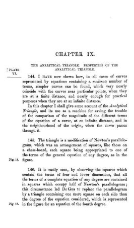 Chapter IX. The Analytical Triangle. Properties of the Analytical Triangle.