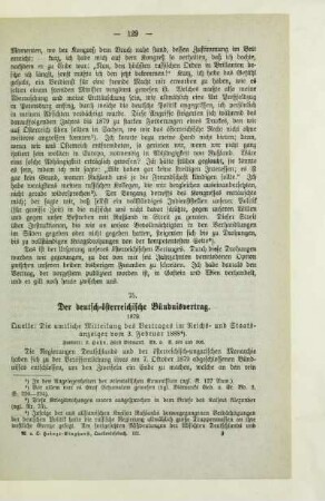 75. Der deutsch-österreichische Bündnisvertrag