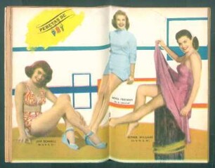 Jeff Donnell, Mona Freeman, Esther Williams - [Ilustración] : Pebetas de PBT