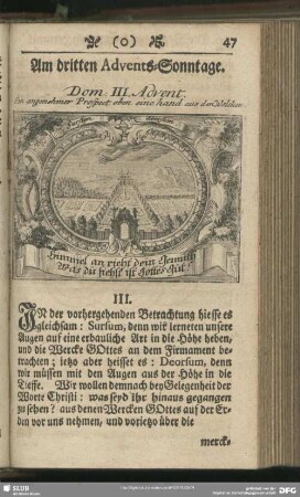 III. Merckwürdige Prospecte und Aussichten