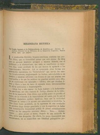 Bibliografía histórica