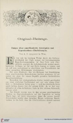 Einiges über amerikanische Autotypien und Reproductions-Einrichtungen