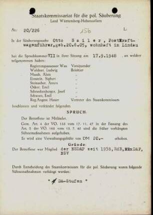 Sailer, Otto