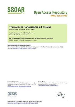 Thematische Kartographie mit TheMap